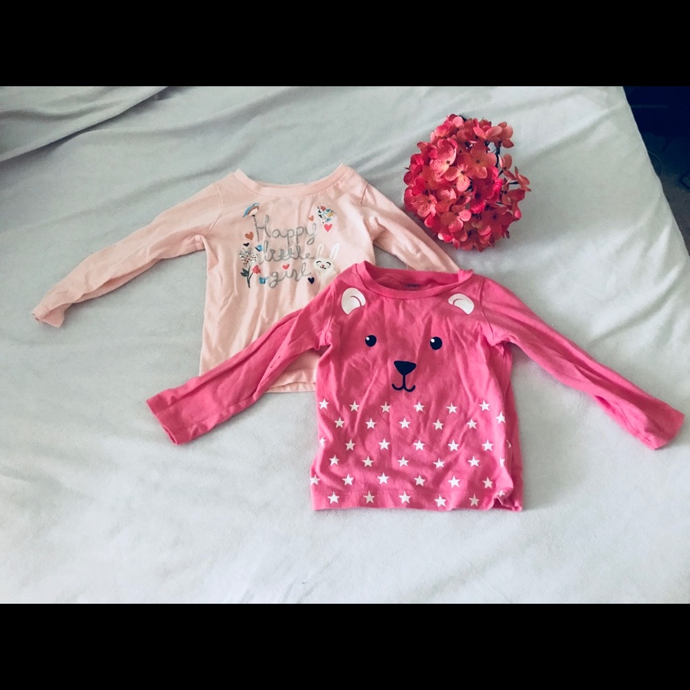 Bundle of Carter’s shirts. 18 and 24 months.
